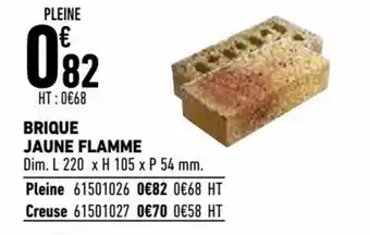 Brico Cash Brique Jaune Flamme offre