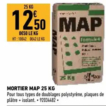 Brico Cash Mortier Map 25kg offre