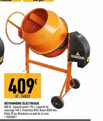 Brico Cash Bétonnière électrique offre