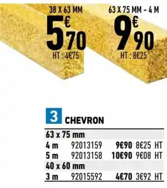 Brico Cash Chevron offre