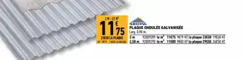 Brico Cash Plaque Ondulée Galvanisée offre