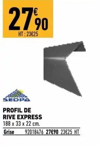 Brico Cash Profil de rive Express offre