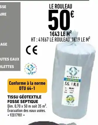 Tissu Géotextile