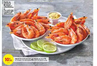 Intermarché Hyper Crevette Cuite De 20 à 30 Pièces Au Kilo offre