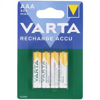 Action Piles rechargeables aaa varta offre