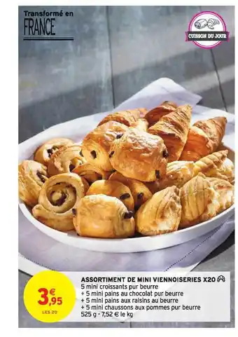 Intermarché Hyper Assortiment De Mini Viennoiseries X20 offre