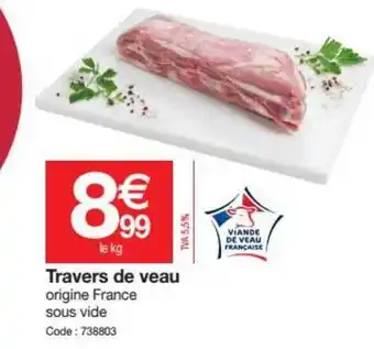 Promocash Travers De Veau offre