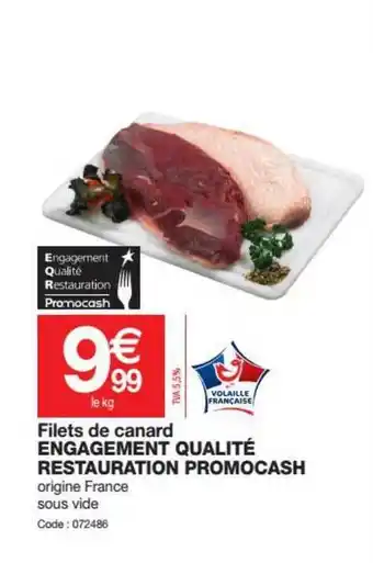 Promocash Filets De Canard Engagement Qualite Restauration Promocash offre