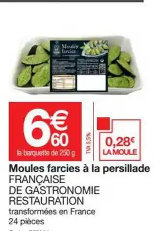 Moules Farcies A La Persillade