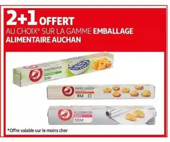 Auchan La Gamme Emballage Alimentaire Auchan offre