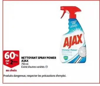 Auchan Nettoyant Spray Power Ajax offre