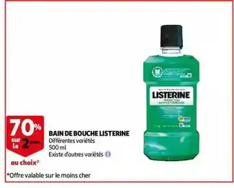 Auchan Bain De Bouche Listerine offre