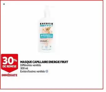 Auchan Masque Capillaire Energie Fruit offre