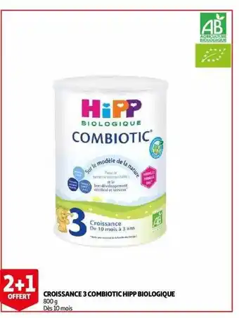 Auchan Croissance 3 Combiotic Hipp Biologique offre
