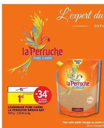 Cassonade Pure Canne La Perruche Béghin Say