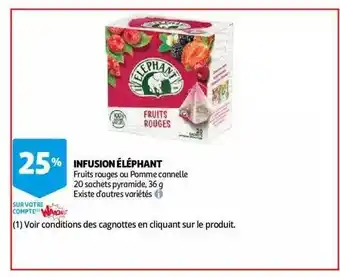 Auchan Infusion éléphant offre