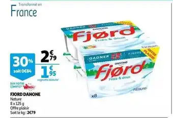 Auchan Fjord Danone offre