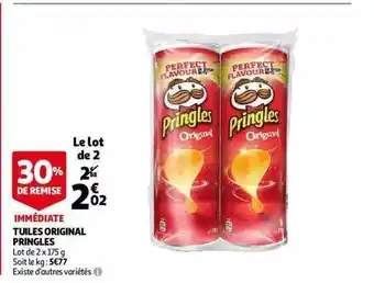 Auchan Tuiles Original Pringles offre