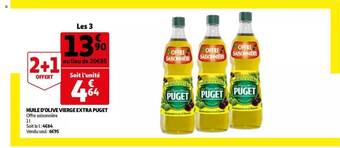Auchan Huile D'olive Vierge Extra Puget offre