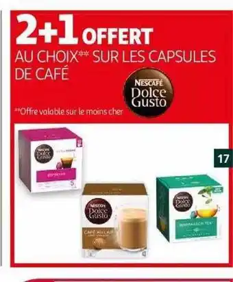 Auchan Capsules De Café Nescafé Dolce Gusto offre