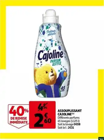 Auchan Assouplissant Cajoline offre