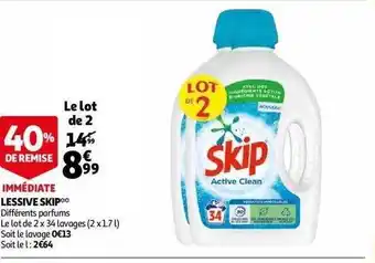 Auchan Lessive Skip offre