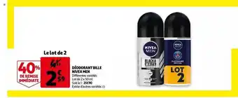 Auchan Déodorant Bille Nivea Men offre