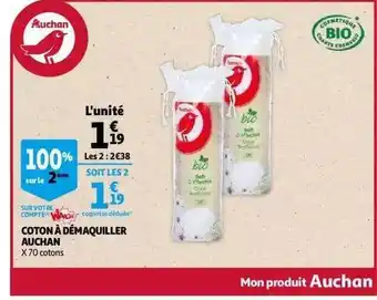 Auchan Coton à Démaquiller Auchan offre