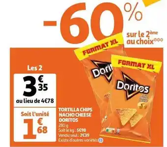 Auchan Tortilla Chips Nacho Cheese Doritos offre