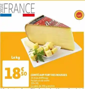 Auchan Comté Aop Fort Des Rousses offre