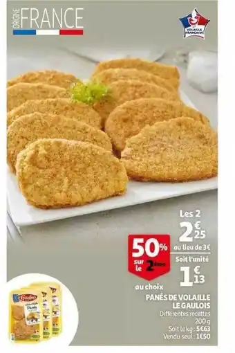 Auchan Panés De Volaille Le Gaulois offre