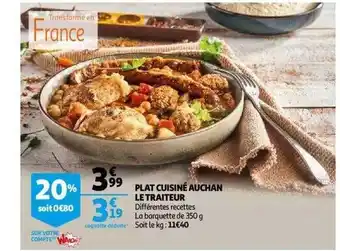 Auchan Plat Cuisiné Auchan Le Traiteur offre