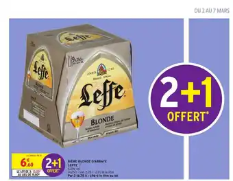 Intermarché Hyper Bière Blonde D'abbaye Leffe offre