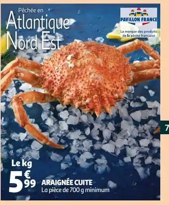 Auchan Araignée cuite offre
