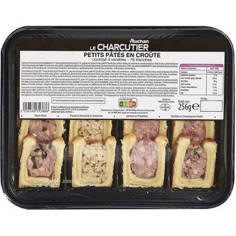 Auchan 16 mini pâtés croûte auchan le charcutier offre
