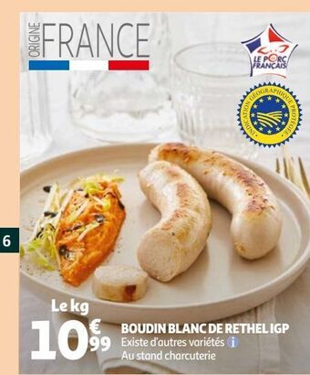 Auchan Boudin blanc de rethel igp offre