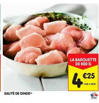 Leader Price Sauté De Dinde offre