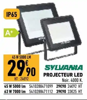 Brico Cash Projecteur led offre