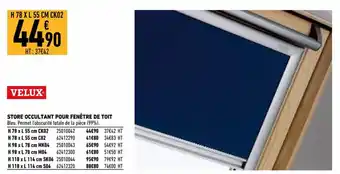 Brico Cash Store occultant pour fenêtre de toit offre