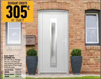 Brico Cash Bloc-porte d'entrée pvc offre