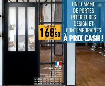 Brico Cash Porte seule "atelier" offre