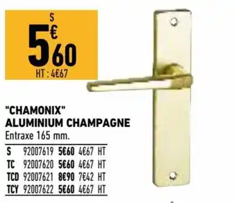 "Chamonix" aluminium champagne