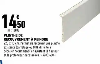 Brico Cash Plinthe de recouvrement à peindre offre