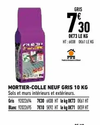 Brico Cash Mortier-colle neuf gris 10 Kg offre