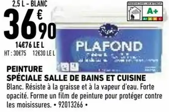 Brico Cash Peinture spéciale salle de bains et cuisine offre