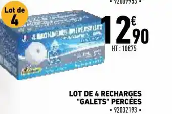 Brico Cash Lot de 4 recharges Galets percées offre