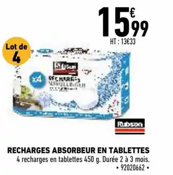 Brico Cash Recharges absorbeur en tablettes offre