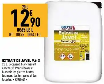 Brico Cash Extrait de javel 9.6% offre