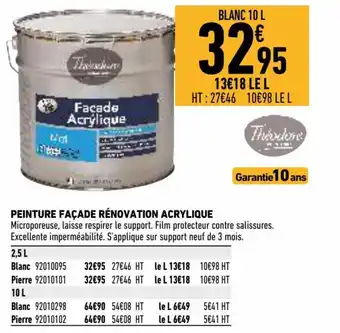 Brico Cash Peinture façade rénovation acrylique offre