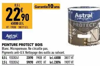 Brico Cash Peinture protect bois offre